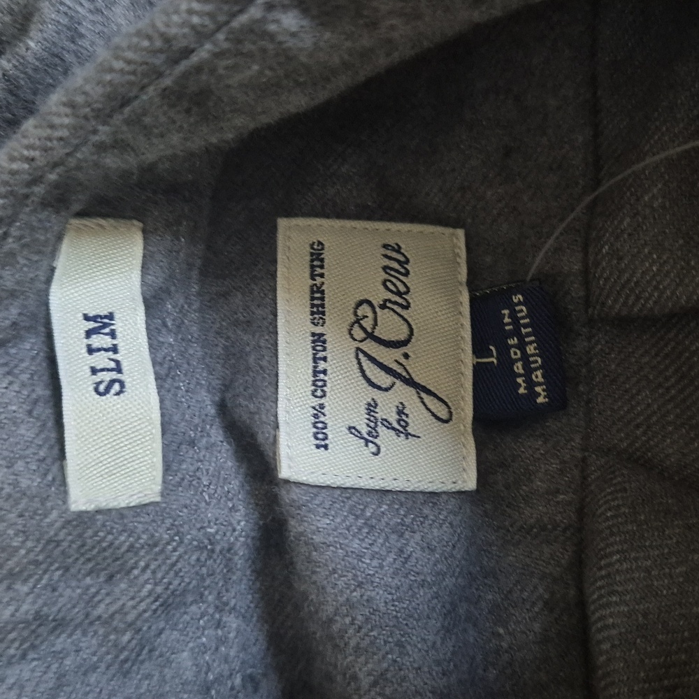 J Crew Cotton Elbow Patch Button Down Large Nwt N… - image 3